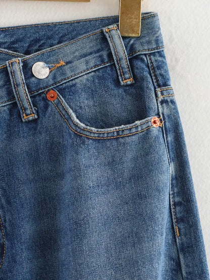 High Waist Wide Leg Denim Jeans | Tajstylo