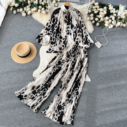 Chic Two Piece Set Top and Pants | Tajstylo