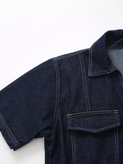Short Denim Shirt for Women | Tajstylo