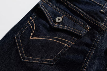 Classic Versatile Denim Flared Pants | Tajstylo