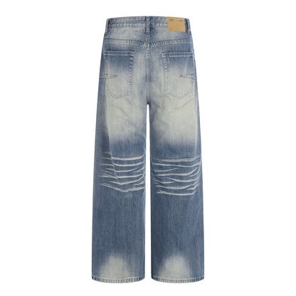 Color Blocked Polished Denim Jeans | Tajstylo