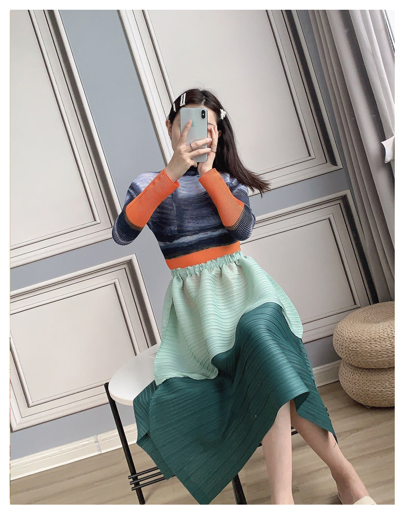 Miyake Pleated Corset Top | Tajstylo