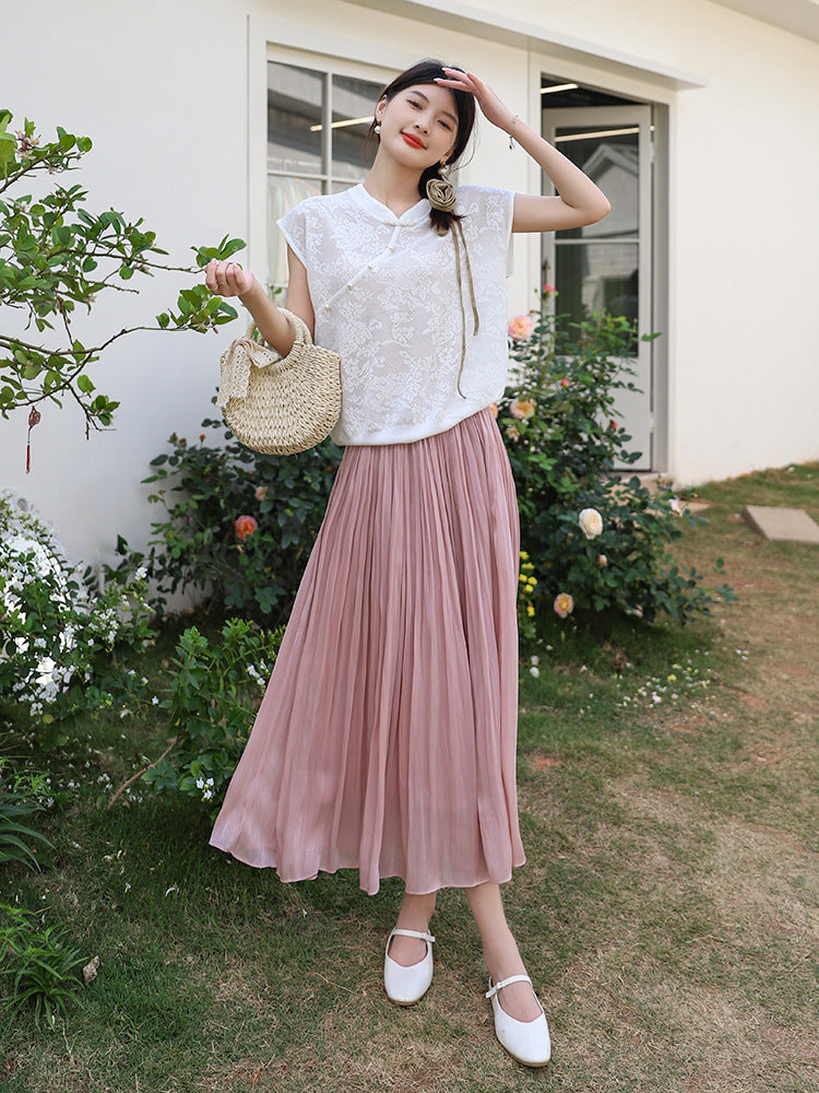 Elegant A-Line Skirt for Women | Tajstylo