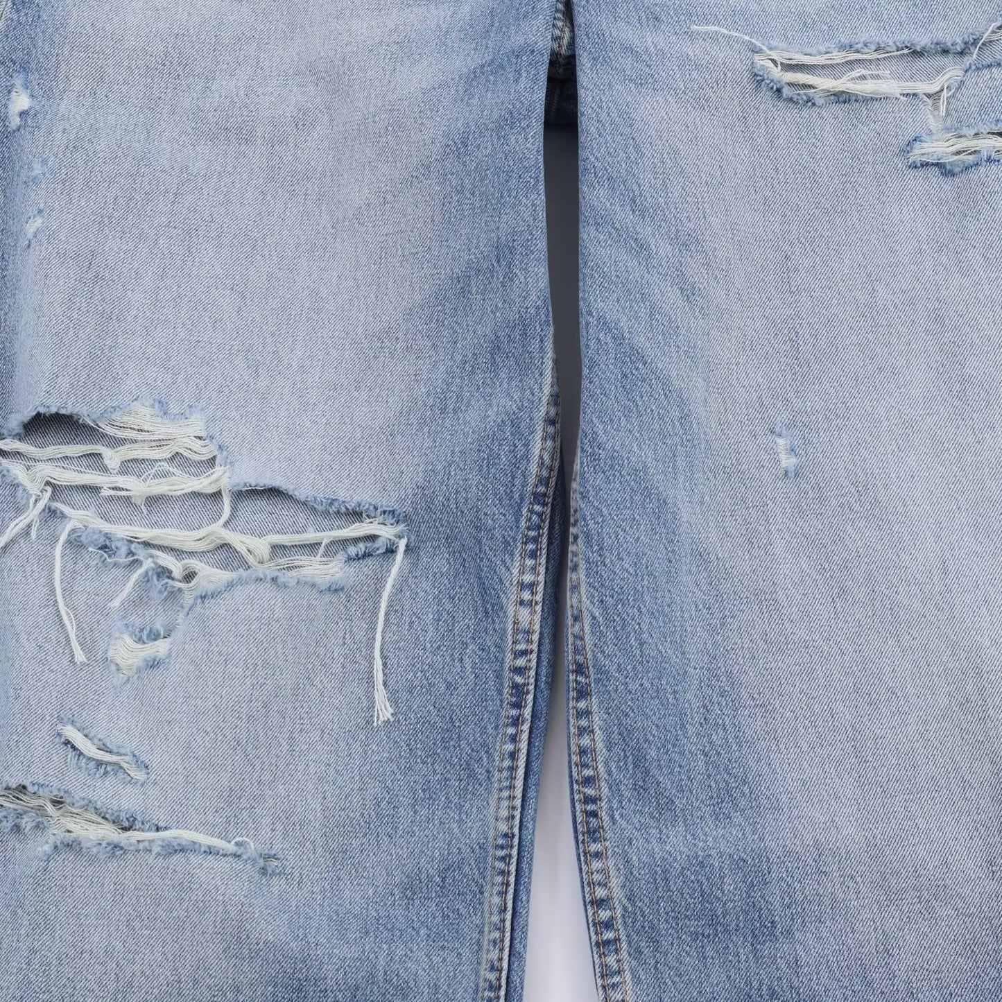 Mid Waist Ripped Straight Leg Jeans | Tajstylo