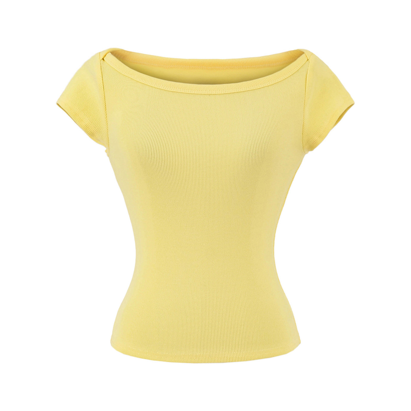 Woman wearing Elegant Short Sleeve Top in a stylish setting