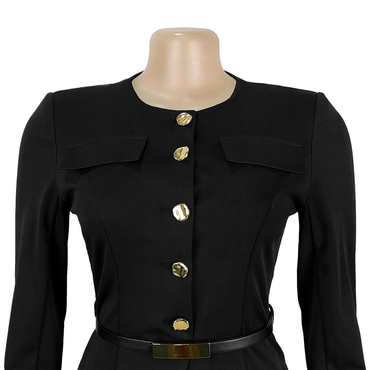 Slimming Belted Long Sleeve Top and Pants Set | Tajstylo