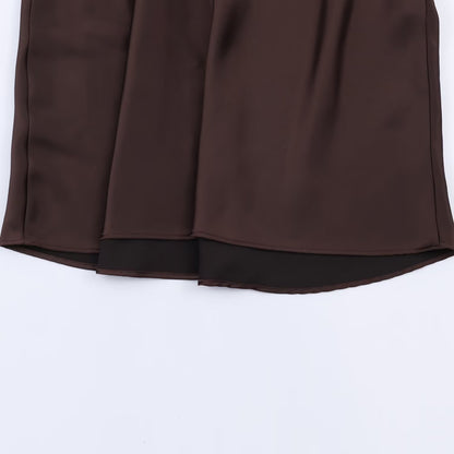 Lace Satin Texture Suspender Dress | Tajstylo