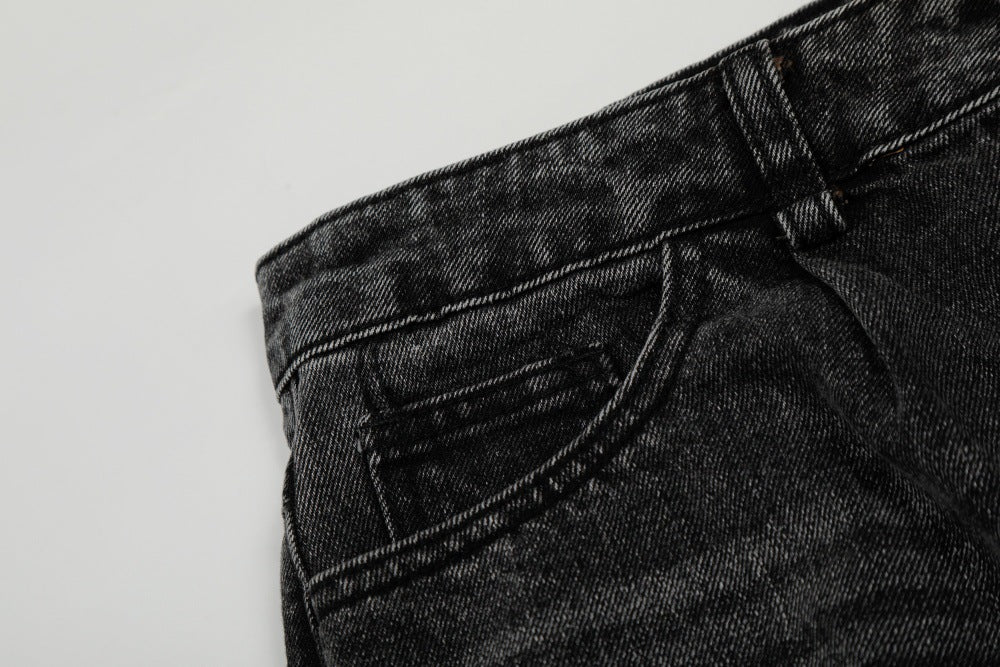 Color Blocked Denim Pants | Tajstylo