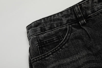 Color Blocked Denim Pants | Tajstylo