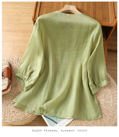 Embroidered Shirt Top for Women | Tajstylo