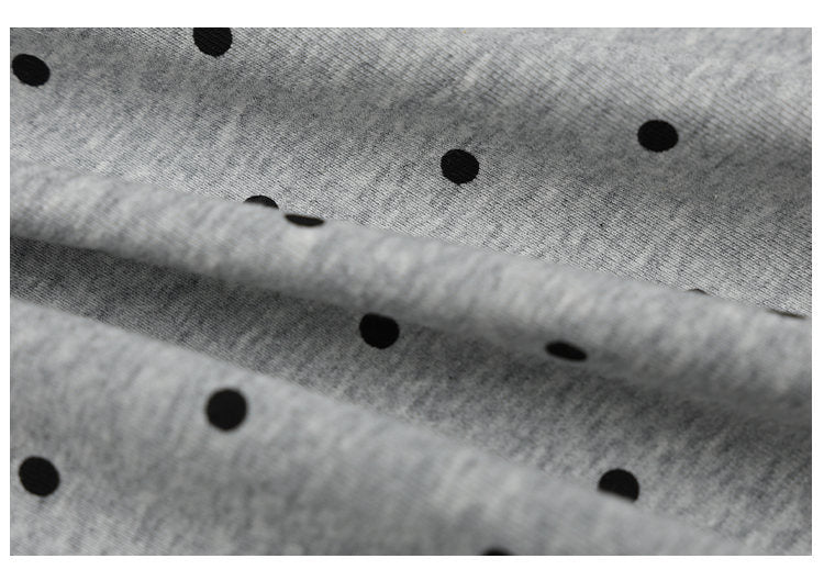 Polka Dot Color-Block Collar Sweater | Tajstylo