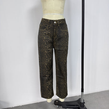 Leopard Print Jeans for Women | Tajstylo