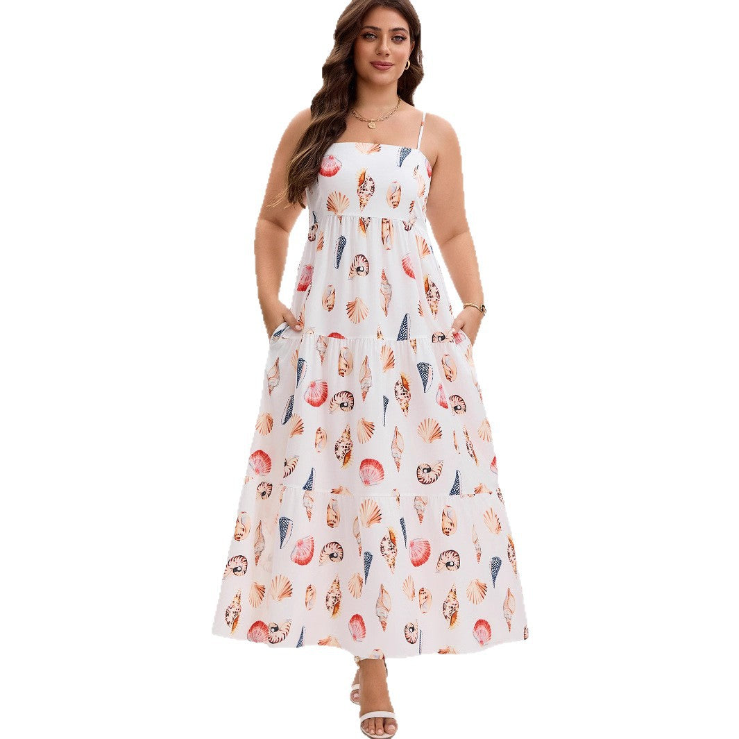 Woman wearing Layered Beach Maxi Dress in a sunny beach setting