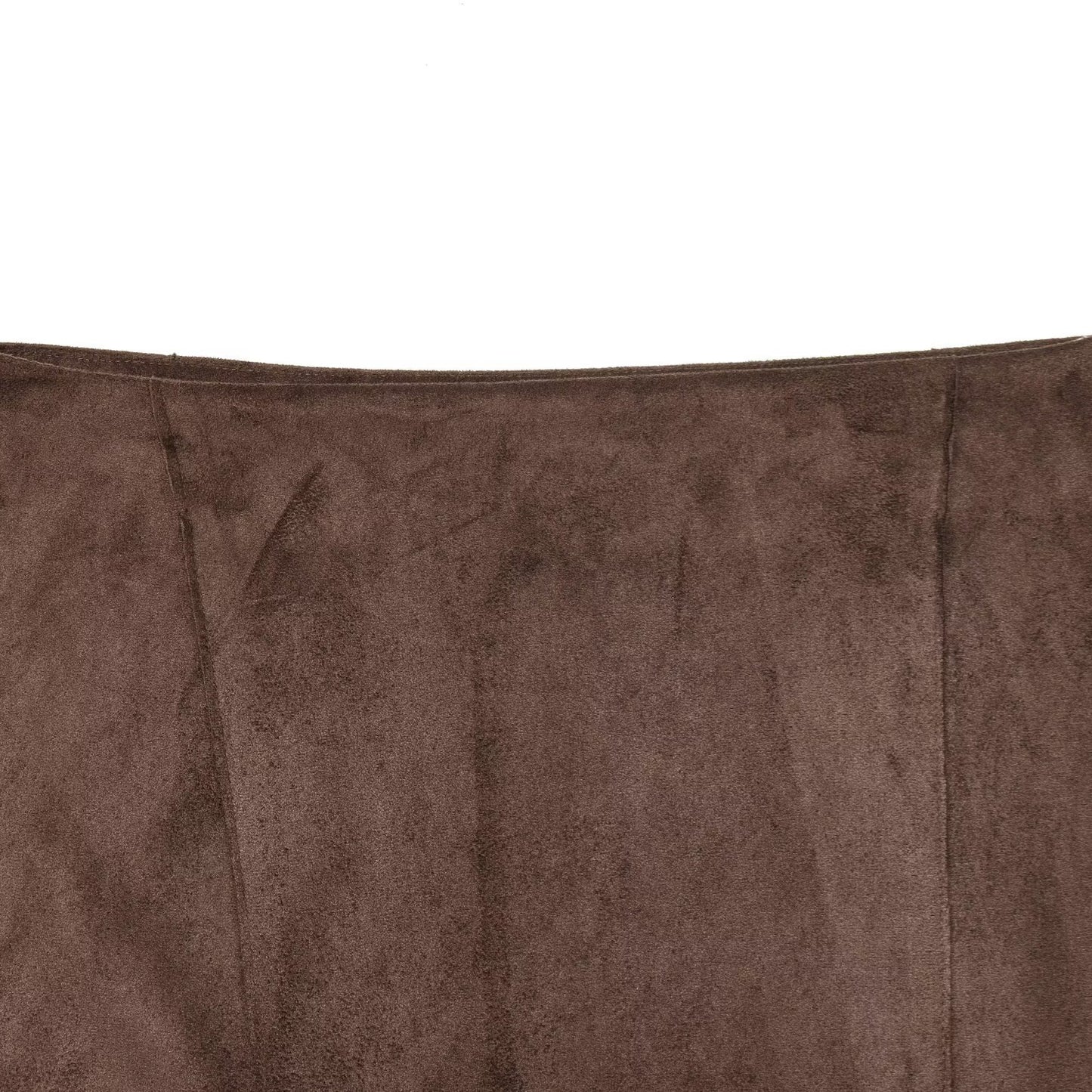 Asymmetric Suede Effect MIDI Skirt | Tajstylo