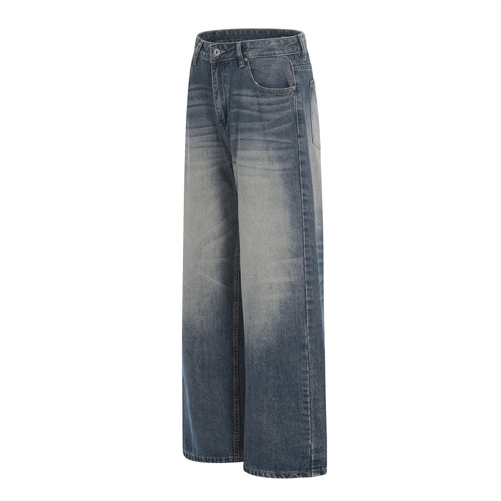 Color Blocked Teal Blue Denim Jeans | Tajstylo