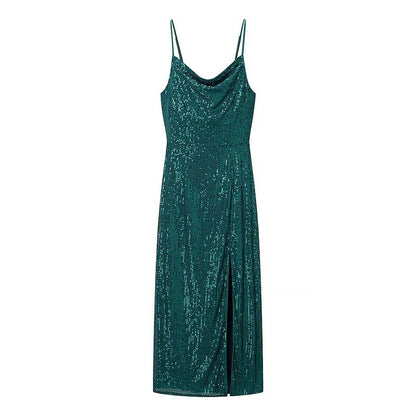 Sexy Sequin Camisole Dress | Tajstylo