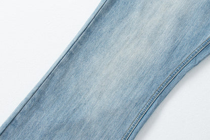 Distressed Loose Fit Straight Leg Jeans | Tajstylo