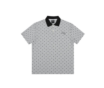Polka Dot Color-Block Collar Sweater | Tajstylo