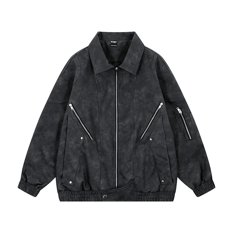 Suede Collar Jacket for Women | Tajstylo