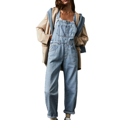 Strap Denim Pants for Women | Tajstylo