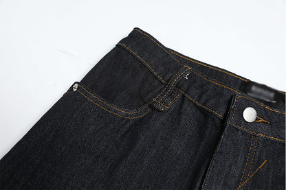 Original Color Denim Straight Leg Pants | Tajstylo