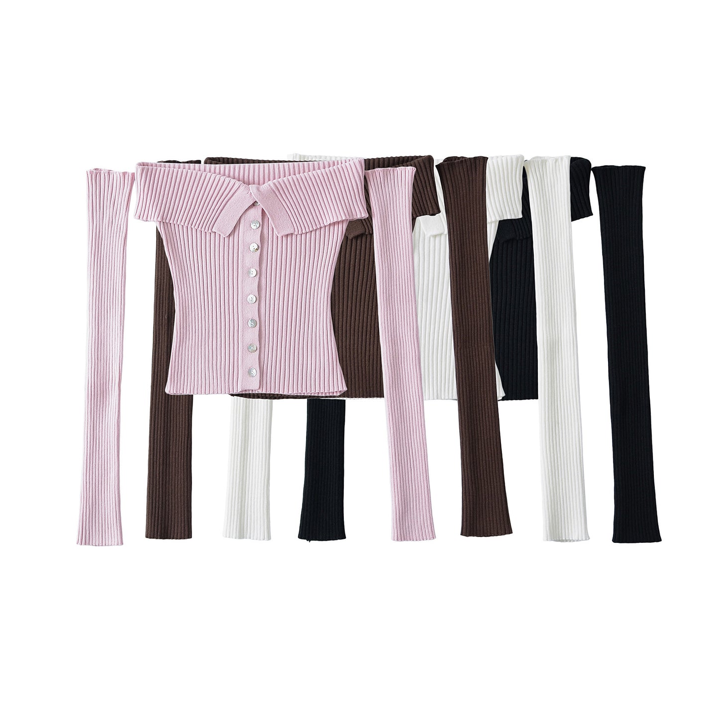 Woman wearing Women's Elastic One-Shoulder Slim Fit Top in a casual setting