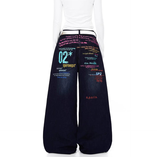 Casual Wide Leg Jeans | Tajstylo