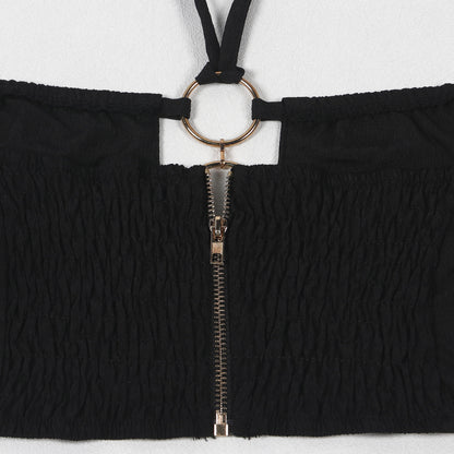 Flattering Ripped Fitted Two-Piece Nightclub Outfit | Tajstylo
