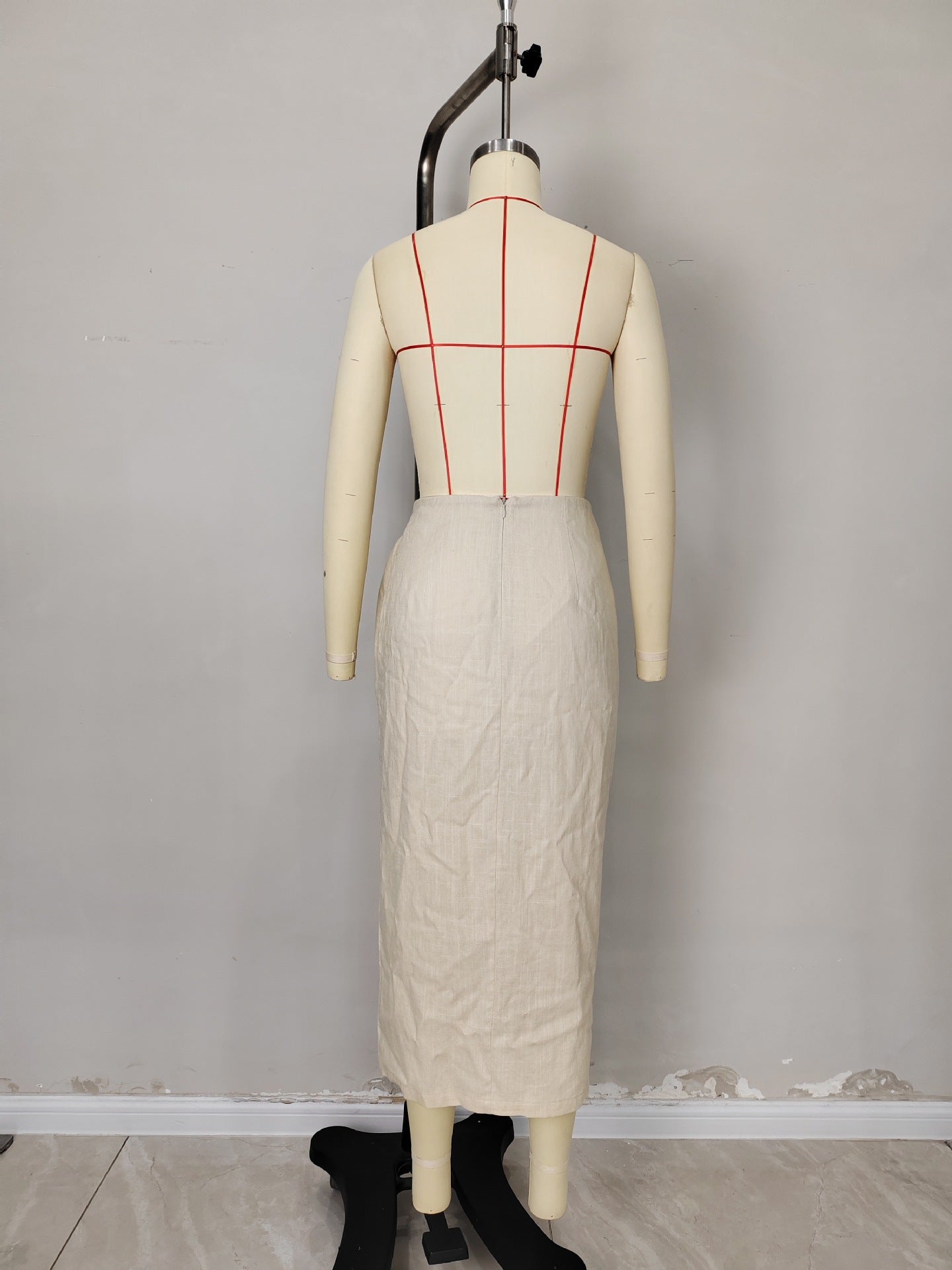 Solid Color Irregular Skirt | Tajstylo