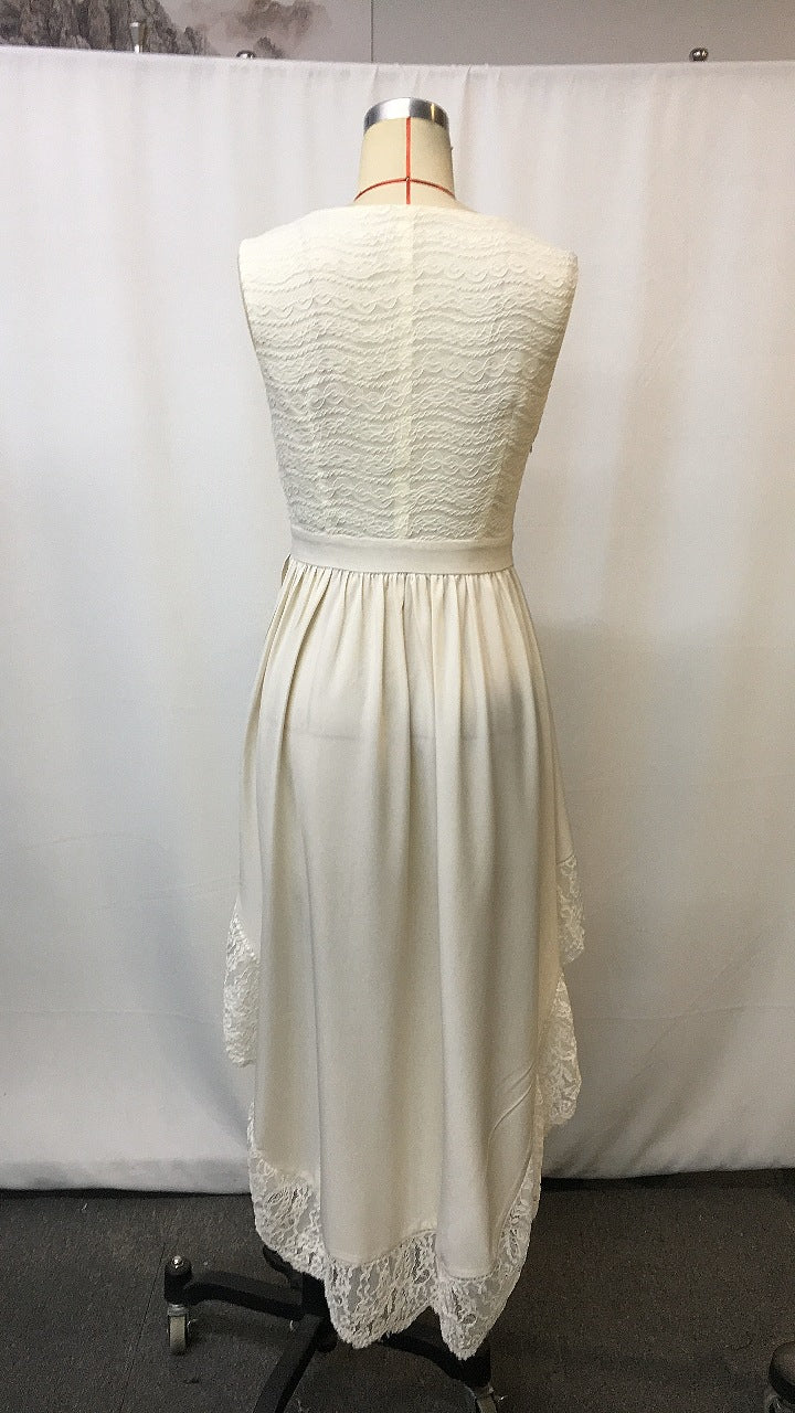Bohemian Lace Hollow Out Sleeveless Summer Dress | Tajstylo