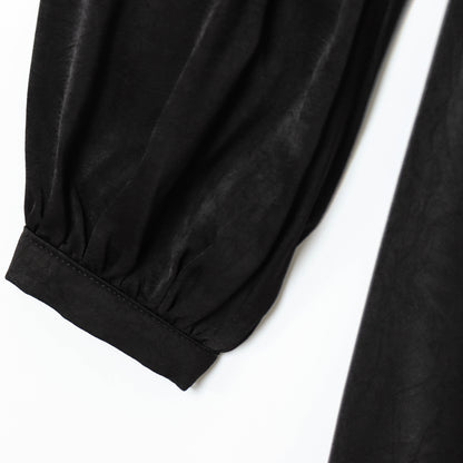 Black Long Sleeve A-Line Dress | Tajstylo