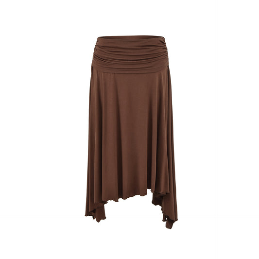 Irregular Design A-Line Maxi Skirt | Tajstylo