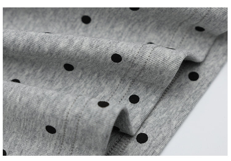 Polka Dot Color-Block Collar Sweater | Tajstylo