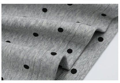 Polka Dot Color-Block Collar Sweater | Tajstylo