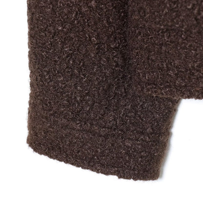 Hairy Collar Twill Coat | Tajstylo