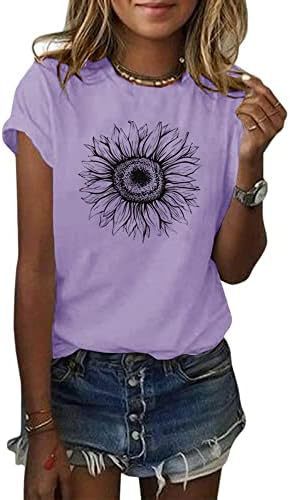 Woman wearing Geometric Pattern Loose Fit Top in casual setting