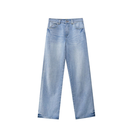 Minimally Washed Straight Leg Jeans | Tajstylo