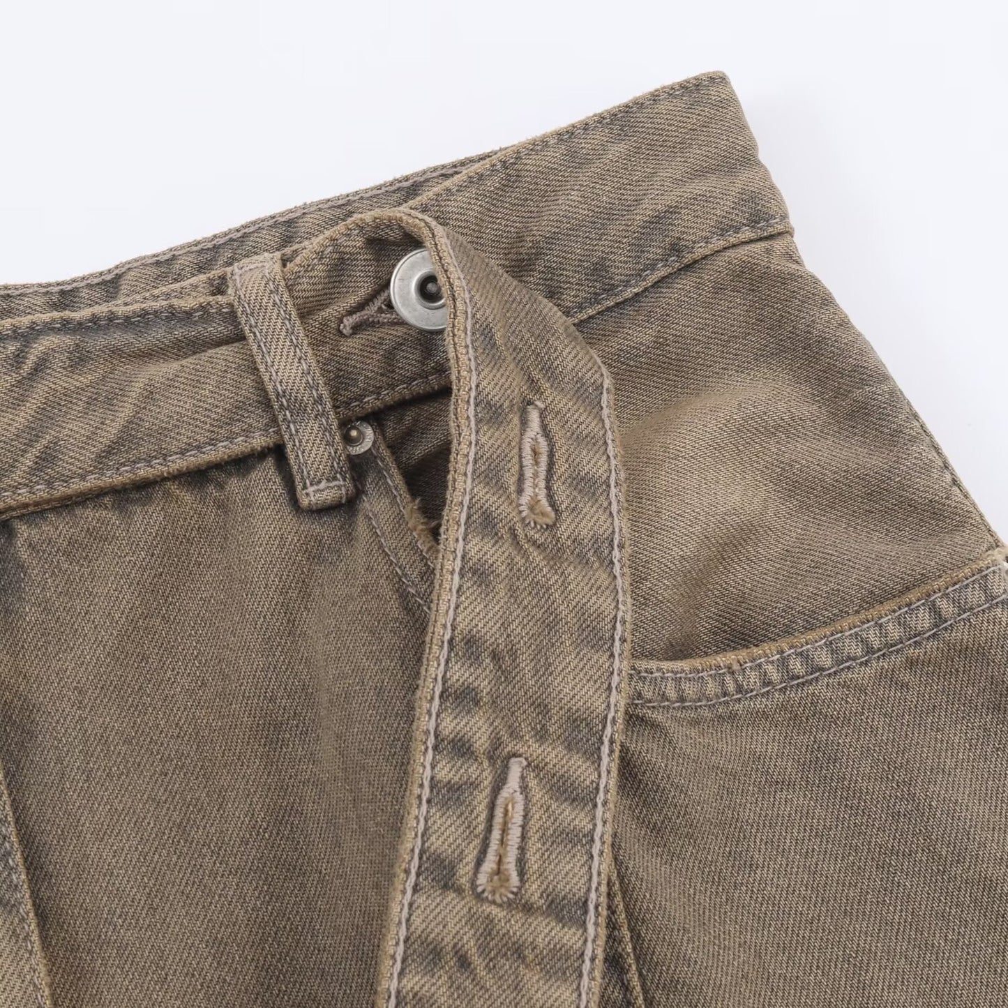 High Waist Baggy Bucket Jeans | Tajstylo