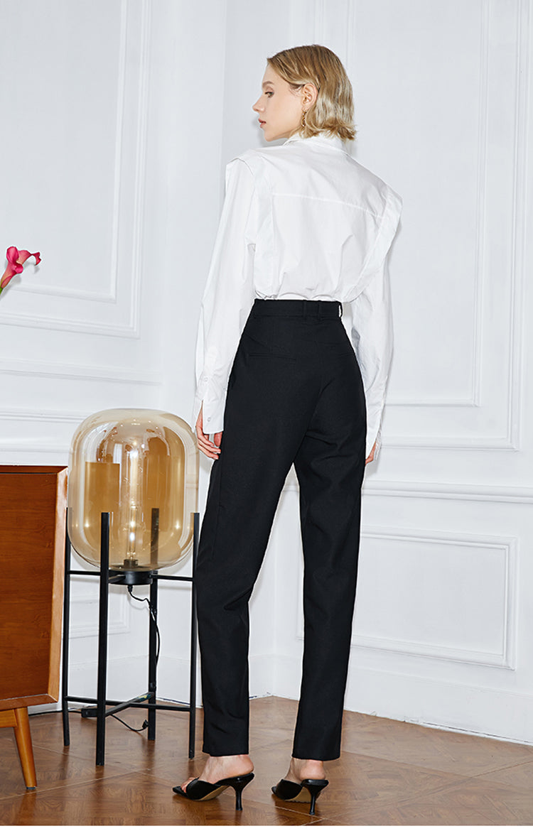 Elegant Long Sleeve Lapel Blouse | Tajstylo