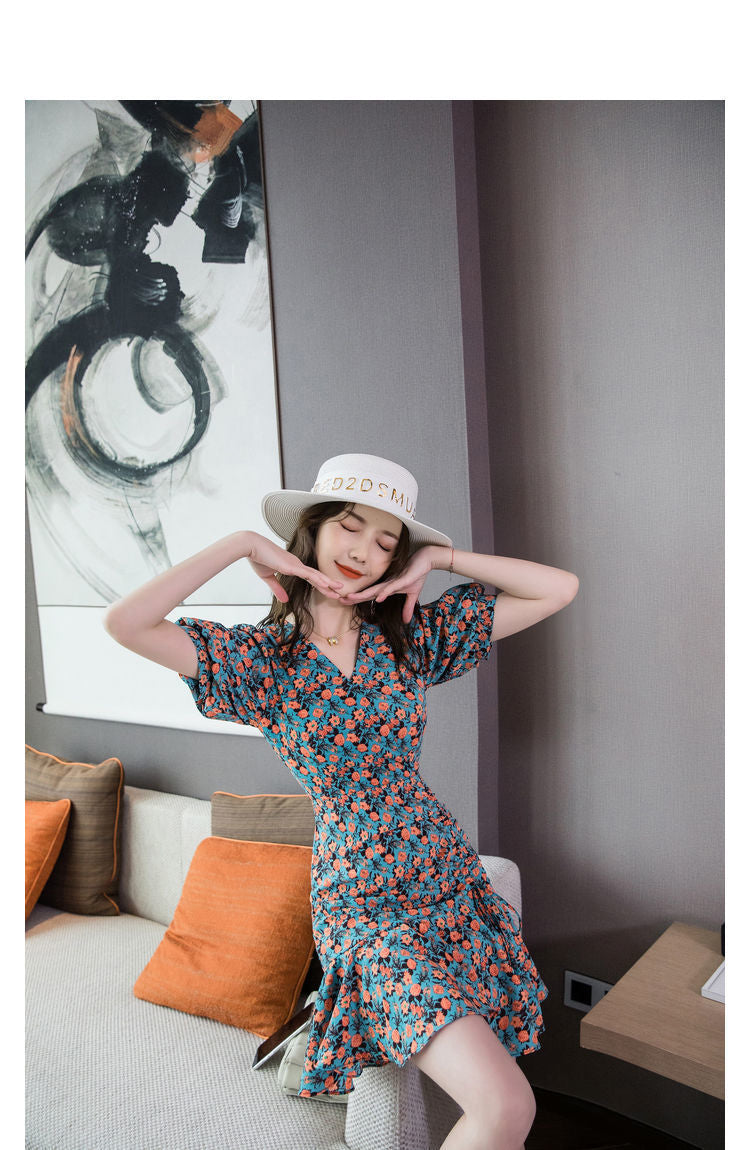 Floral Print A-Line Dress for Women | Tajstylo