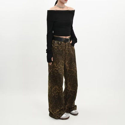 Leopard Print Jeans for Women | Tajstylo