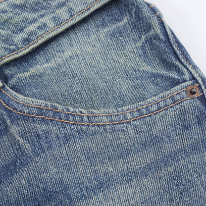 Mid Waist Ripped Straight Leg Jeans | Tajstylo