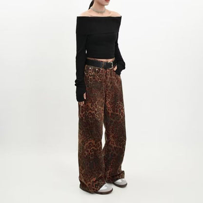 Leopard Print Jeans for Women | Tajstylo