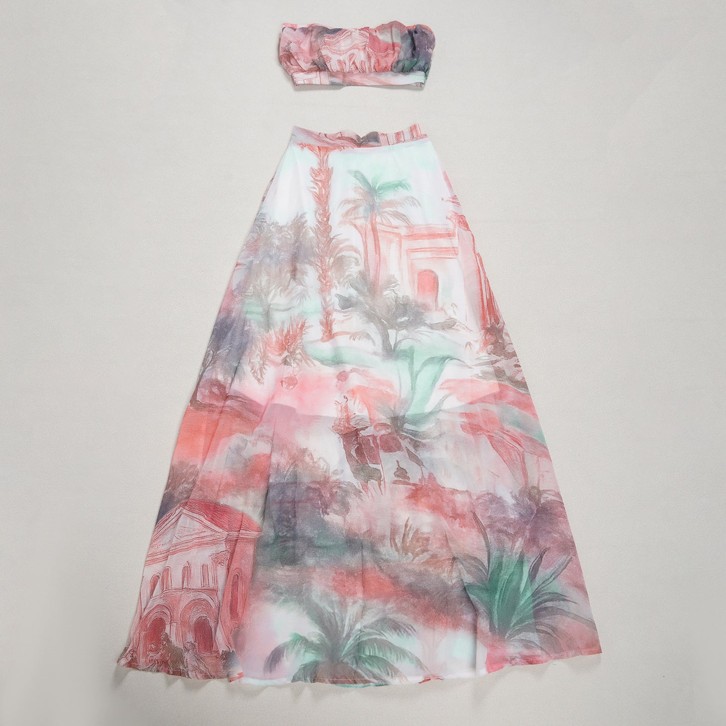 Casual Printed Two-Piece Set | Tajstylo