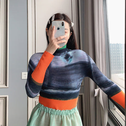 Miyake Pleated Corset Top | Tajstylo
