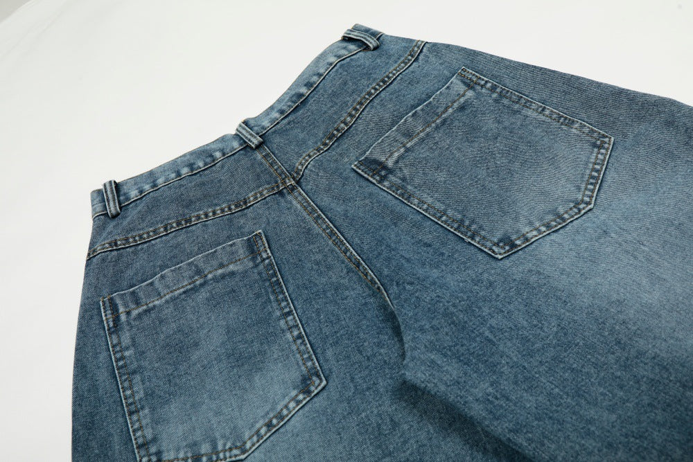 Washed Denim Pants | Tajstylo