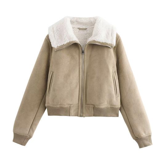 Double-Sided Threaded Hem Jacket | Tajstylo