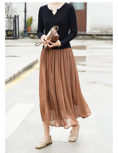 Elegant A-Line Skirt for Women | Tajstylo