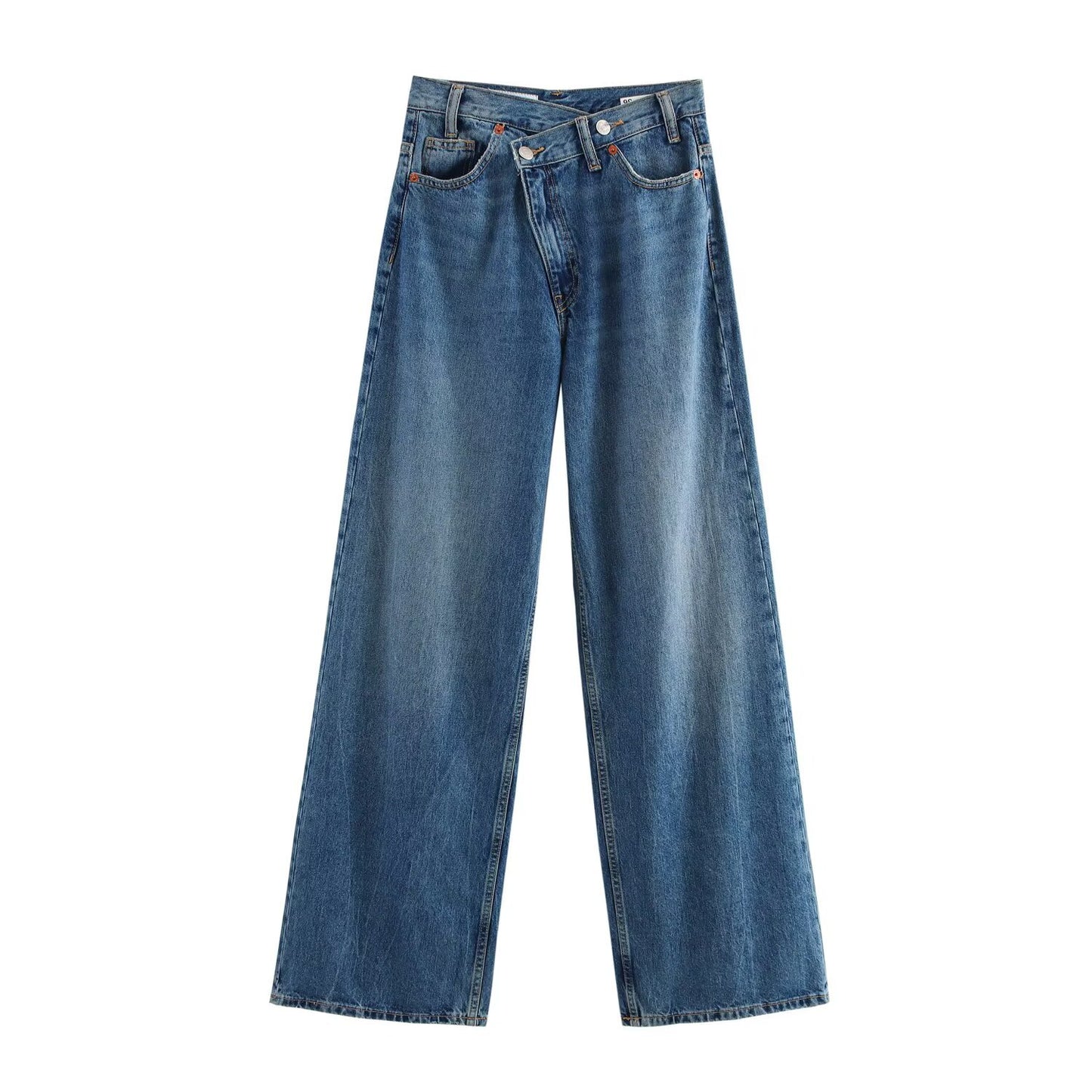 High Waist Full Length Wide Leg Pants | Tajstylo