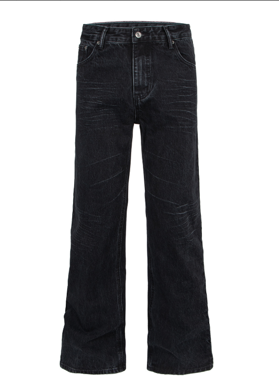 Washed Cat Eye Tapered Fit Pants | Tajstylo